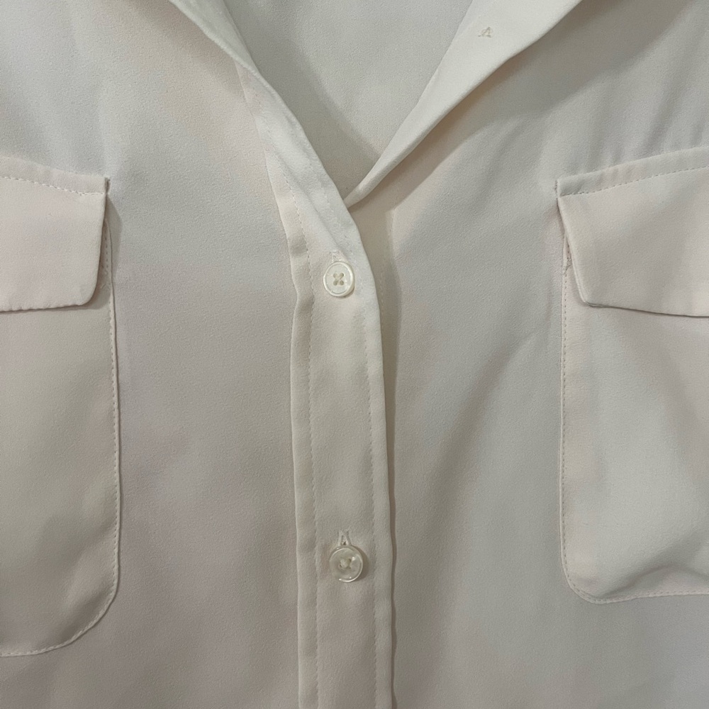 LOFT White Collared Blouse - Picture 3 of 5